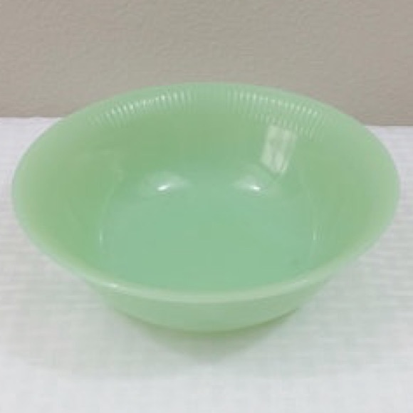 Fire King Jadeite Jane Ray Cereal Bowl (1) - Picture 2 of 7